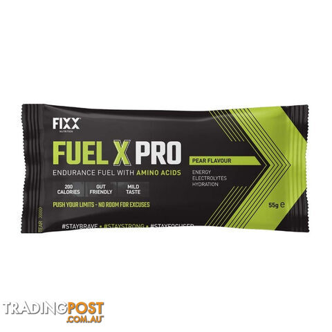 Fixx Nutrition Fuel X Pro Endurance Fuel Sachet - 55g - Pear - FXFXPBXPR55