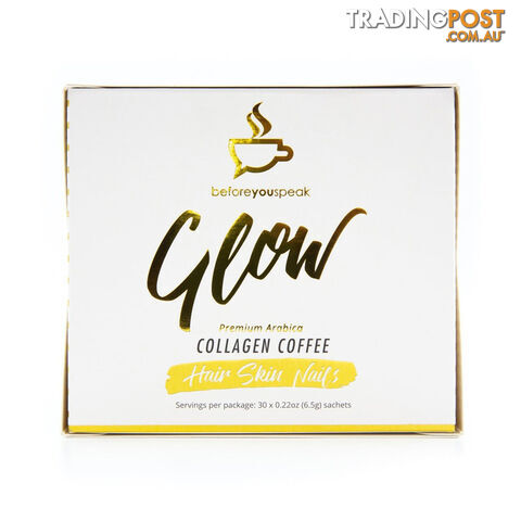 Beforeyouspeak Glow Collagen Coffee - Original - 30 Sachet Box - AUBYS103