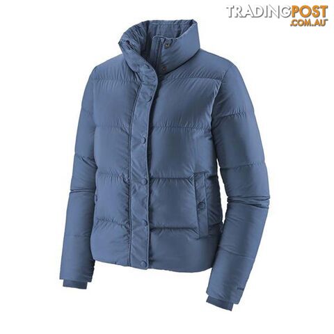 Patagonia Silent Down Womens Insulated Jacket - Woolly Blue - L - 27935-WOBL-L