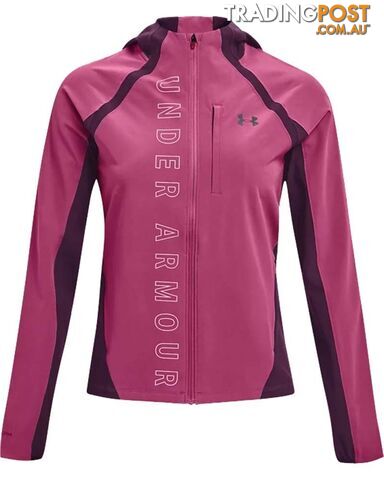 Under Armour Qualifier Outrun The Storm Womens Running Jacket - Pink...