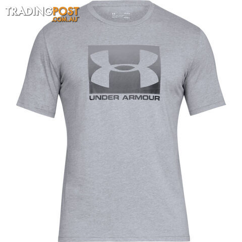 Under Armour Boxed Sportstyle Mens S/S T-Shirt - Grey - MD - 1329581-035-MD