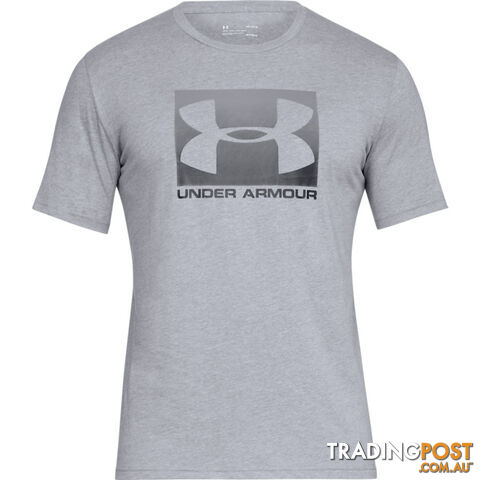 Under Armour Boxed Sportstyle Mens S/S T-Shirt - Grey - MD - 1329581-035-MD