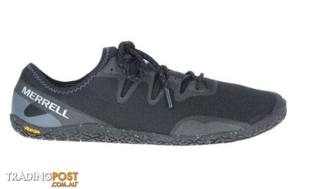 Merrell Vapor Glove 5 Mens Minimalist Running Shoes - Black - J135365
