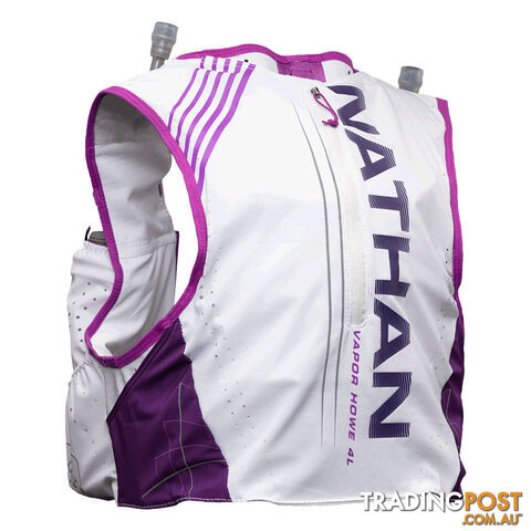 Nathan VaporHowe 4L 2.0 Womens Racing Vest - White/Purple Cactus/Majesty - L - NS4737-0419-34