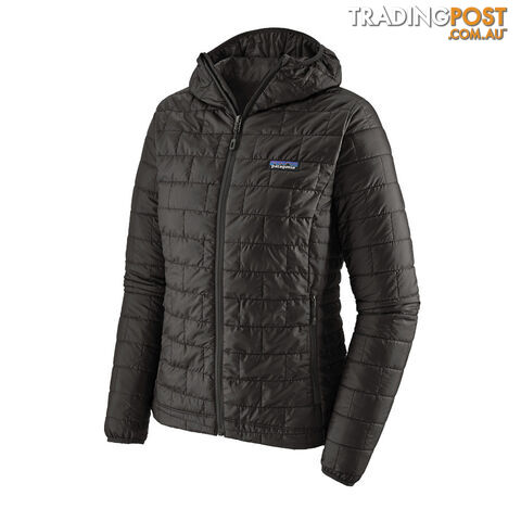 Patagonia Nano Puff Womens Insulated Hoody - Black - L - 84227-BLK-L