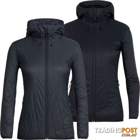 Icebreaker MerinoLOFT Hyperia Lite Hybrid Womens Hooded Merino Insulated Jacket...