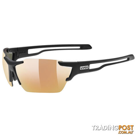 Uvex Sportstyle 803 CV VM Mountain Biking Sunglasses - Black Mat/Red -...
