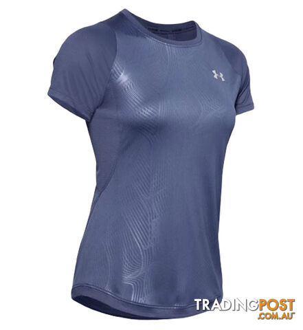 Under Armour UA Qualifier Iso-Chill Embossed Womens Short Sleeve Performance...