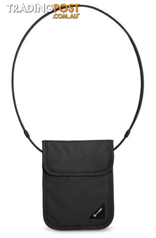 Pacsafe Coversafe X75 Anti-Theft RFID Travel Neck Pouch - Black - PS10148100