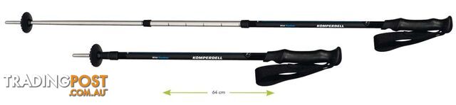 Komperdell Wild Rambler Trekking Poles - Black - KOM0096