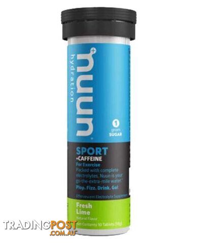 Nuun Sport Electrolyte Drink Tablet - Fresh Lime + Caffeine - NUUN-EFL8