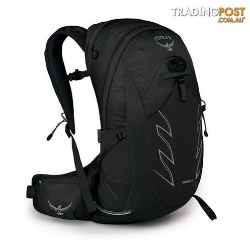 Osprey Talon 22 Mens Hiking Backpack - Stealth Black - L/XL - OSP0911-StealthBl-LXL