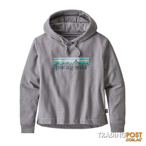 Patagonia Pastel P-6 Logo Uprisal Womens Fleece Hoody - Gravel Heather - S -...