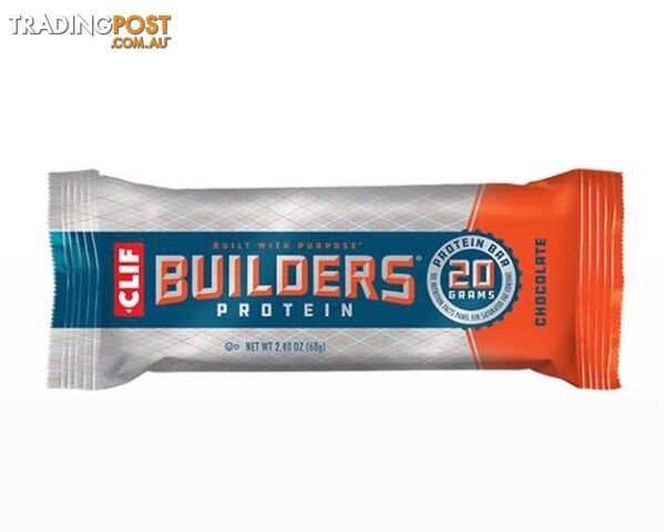 Clif Bar Builders Protein Bar - Chocolate - Box of 12 - 160042