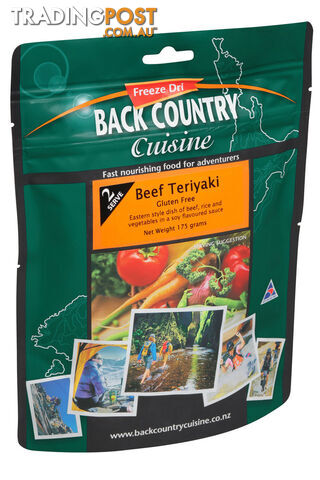 Back Country Cuisine Freeze Dried Meal - Beef Teriyaki - Regular - BC407