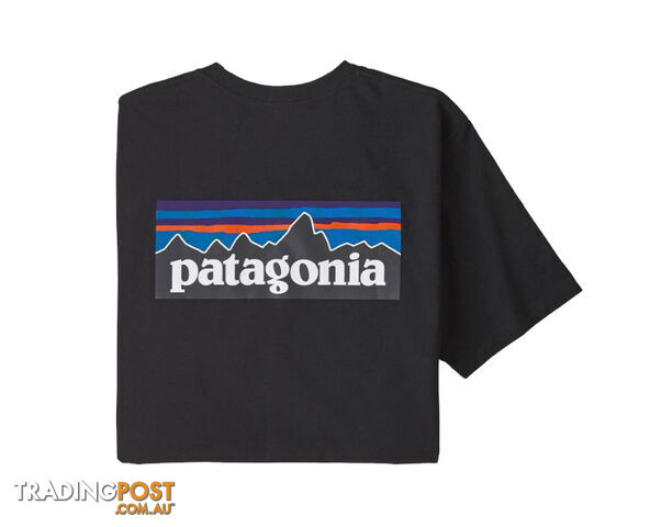 Patagonia P-6 Logo Responsibili-Tee Mens T-Shirt - Black - M - 38504-BLK-M