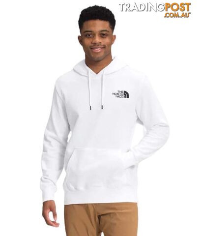 The North Face Box NSE Pullover Mens Fleece Hoodie - TNF White/TNF Red - XL -...