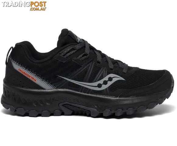 Saucony Excursion TR14 Womens Trail Running Shoes - Black/Charcoal - 7.5 -...