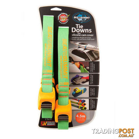 Sea To Summit Heavy Duty Tie Downs with Silicone Cover - 4.5m - SOLTDSCDP45