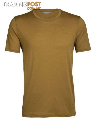 Icebreaker Merino Tech Lite SS Crewe Mens T-Shirt - CURRY - L - 103860703L