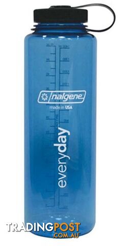 Nalgene Silo 1.5L Tritan Bottle - Blue Black Cap - NAL00060-BLUE-WBLK