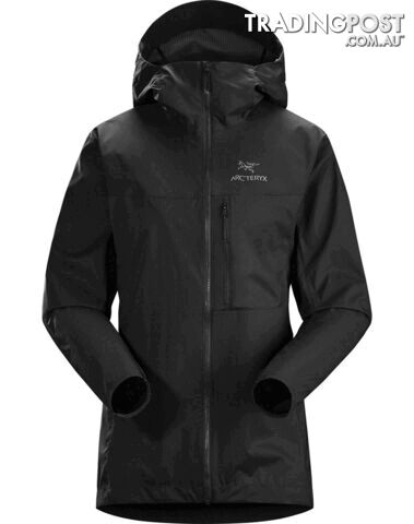 Arcteryx Squamish Womens Windproof Outdoor Hoody - Black - M - 73632-M