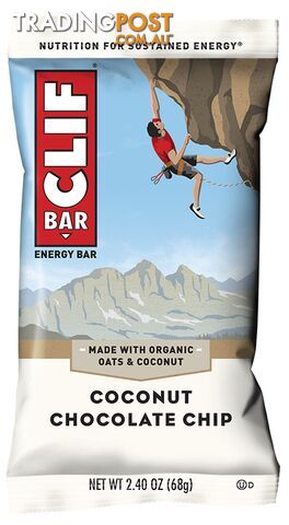 Clif Bar Energy Bar - Individually Sold [Flavour: Coconut Choc Chip] - Clif-Bar_CCC
