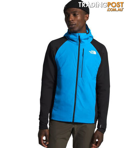 The North Face Ventrix Active Trail Hybrid Mens Insulated Running Hoodie - Clear Lake Blue/TNF Black - S - NF0A4AM5ME9-R0S