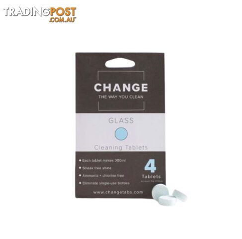 Change Glass Cleaning Tablets - 4 Pack - GC4P001