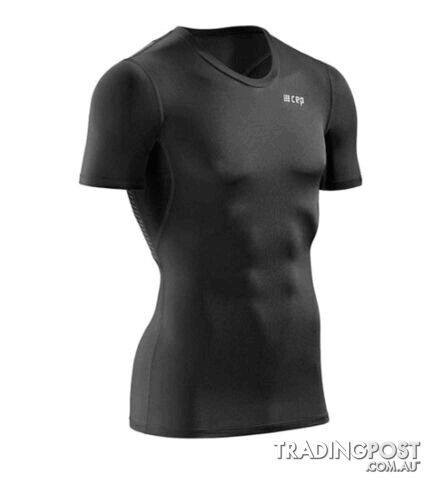CEP Wingtech Short Sleeve Mens Running T-Shirt - Black - M - W06D553