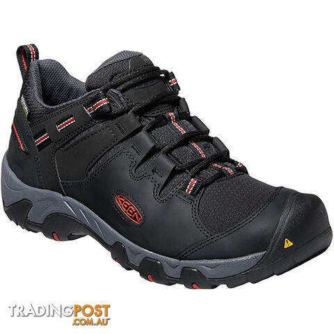Keen Steens Mens Waterproof Hiking Shoes - Black Bossa Nova - US 9 - 1022330-9