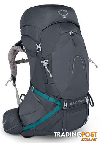 Osprey Aura AG 50L Womens Hiking Backpack - Vestal Grey-M - OSP0716-VestalGre-M