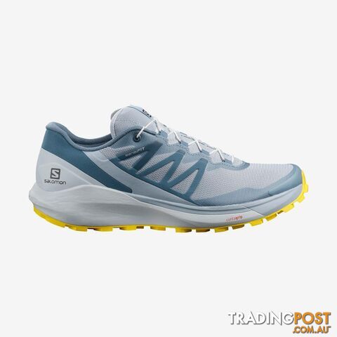 Salomon Sense Ride 4 Womens Trail Running Shoes - Arctic Ice/Kentucky Blue/Lemon...