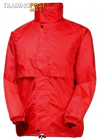 Rainbird Stowaway Unisex Waterproof Packable Rain Jacket - Red - S -...