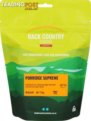 Back Country Cuisine Freeze Dried Meal - Porridge Supreme - Regular - BC429