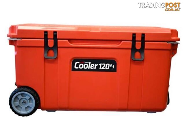 Black Wolf 120L Rolling Wheeled Ice Cooler - True Red - W0133-TrueRed