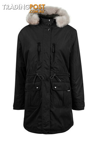 Rainbird Europa Womens Waterproof Parka Jacket - Black - 16 - 8585-BK-16