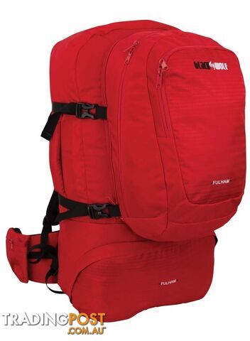 Black Wolf Fulham 80 Travel Backpack - True Red - W0106-TrueRed