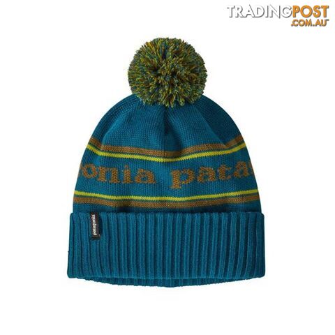 Patagonia Powder Town Unisex Beanie - Park Stripe Knit: Crater Blue - ALL -...