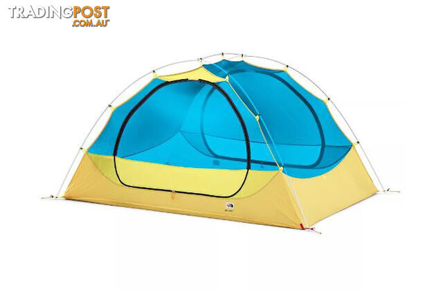 The North Face Eco Trail 3 Person 3 Season Hiking Tent - Stinger Yellow/Meridian Blue - NF0A3S74PM2