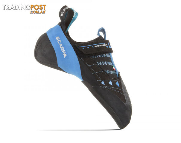 Scarpa Instinct VSR Mens Climbing Shoes - Black-Azur - EU41.5 / US8.5 -...