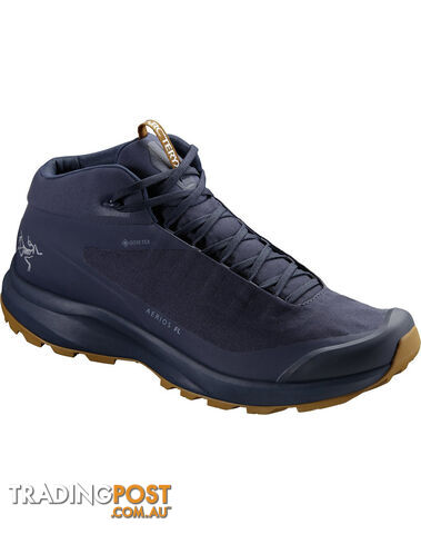 Arcteryx Aerios FL Mid GTX Mens Waterproof Hiking Shoes - Cobalt Moon/Yukon - 9.5US - 72956-9