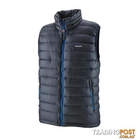 Patagonia Down Sweater Mens Insulated Vest - Smolder Blue w/Andes Blue - XL -...