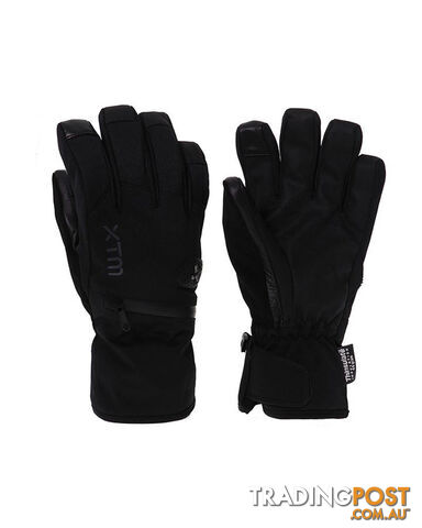 XTM Sage Adult Unisex Waterproof Snow Gloves - Black - L - DU020-BLK-L