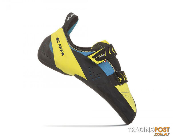 Scarpa Vapor V Mens Climbing Shoes - Ocean/Yell - US7.5 / EU40 - SCA20059-40