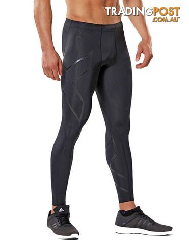 2XU Mens Compression Tights - Black/Nero - MA3849b-BLK-NRO