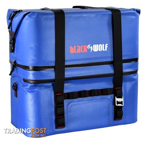 Black Wolf 2 Compartment Soft Cooler - 60L - Marine Blue - W0187-MarineBlue