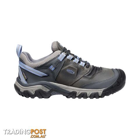 Keen Ridge Flex WP Womens Hiking Shoes - Steel Grey Hydrangea - 6H - 1024923-6H