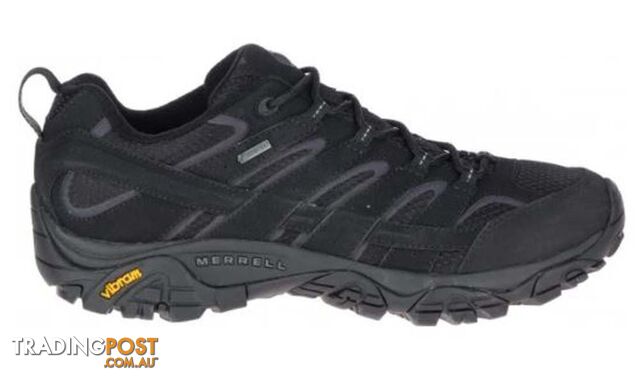 Merrell Moab 2 Goretex Mens Waterproof Hiking Shoes - Blackout - 8US -...