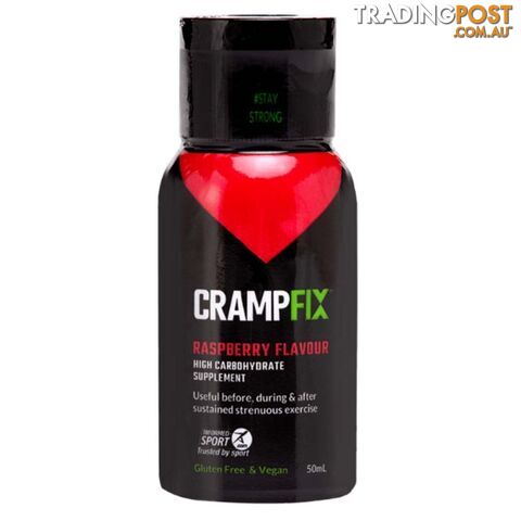 CrampFix Flip-Top Lid Squeeze Cramp Relief Bottle - 50ml - Raspberry - CFXRASB50